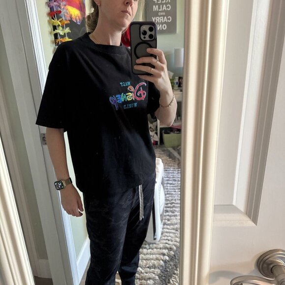 Rare VTG DISNEY Originals Walt Disney World Embroidered T Shirt 90s Rainbow‎ Med - Picture 11 of 11